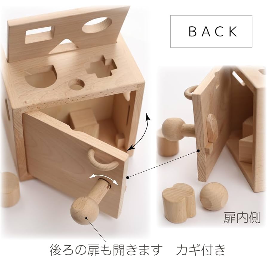 Amazon | 木製おもちゃのだいわ アイデアBOX 8種類の形の積木 型